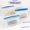 image:imageMr Pen Clear Pencil Pouch 9 x 688 3 Pack Durable TPU Material  Large WaterResistant Pencil Bags with Smooth Zipper Multipurpose Clear Pouch for Stationery School OfficeBlue Shades