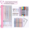 image:imageMr Pen Clear Pencil Pouch 9 x 688 3 Pack Durable TPU Material  Large WaterResistant Pencil Bags with Smooth Zipper Multipurpose Clear Pouch for Stationery School OfficeCandy