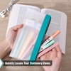 image:imageMr Pen Clear Pencil Pouch 9 x 688 3 Pack Durable TPU Material  Large WaterResistant Pencil Bags with Smooth Zipper Multipurpose Clear Pouch for Stationery School OfficeLime Vibe