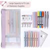 image:imageMr Pen Clear Pencil Pouch 9 x 688 3 Pack Durable TPU Material  Large WaterResistant Pencil Bags with Smooth Zipper Multipurpose Clear Pouch for Stationery School OfficeSunset