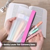 image:imageMr Pen Clear Pencil Pouch 9 x 688 3 Pack Durable TPU Material  Large WaterResistant Pencil Bags with Smooth Zipper Multipurpose Clear Pouch for Stationery School OfficePink Shades