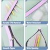 image:imageMr Pen Clear Pencil Pouch 9 x 688 3 Pack Durable TPU Material  Large WaterResistant Pencil Bags with Smooth Zipper Multipurpose Clear Pouch for Stationery School OfficeVivid Earth