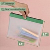 image:imageMr Pen Clear Pencil Pouch 9 x 688 3 Pack Durable TPU Material  Large WaterResistant Pencil Bags with Smooth Zipper Multipurpose Clear Pouch for Stationery School OfficeBright Mix