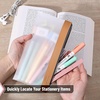 image:imageMr Pen Clear Pencil Pouch 9 x 688 3 Pack Durable TPU Material  Large WaterResistant Pencil Bags with Smooth Zipper Multipurpose Clear Pouch for Stationery School OfficeAutumn