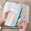 image:imageMr Pen Clear Pencil Pouch 9 x 688 3 Pack Durable TPU Material  Large WaterResistant Pencil Bags with Smooth Zipper Multipurpose Clear Pouch for Stationery School OfficeDeep Sunshine