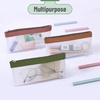 image:imageMr Pen Clear Pencil Pouch 9 x 688 3 Pack Durable TPU Material  Large WaterResistant Pencil Bags with Smooth Zipper Multipurpose Clear Pouch for Stationery School OfficeNatural Glow