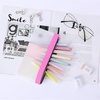 image:imageMr Pen Clear Pencil Pouch 9 x 688 3 Pack Durable TPU Material  Large WaterResistant Pencil Bags with Smooth Zipper Multipurpose Clear Pouch for Stationery School OfficePink Shades