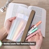 image:imageMr Pen Clear Pencil Pouch 9 x 688 3 Pack Durable TPU Material  Large WaterResistant Pencil Bags with Smooth Zipper Multipurpose Clear Pouch for Stationery School OfficeNatural Glow
