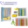 image:imageMr Pen Clear Pencil Pouch 9 x 688 3 Pack Durable TPU Material  Large WaterResistant Pencil Bags with Smooth Zipper Multipurpose Clear Pouch for Stationery School OfficeBlue Shades
