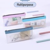 image:imageMr Pen Clear Pencil Pouch 9 x 688 3 Pack Durable TPU Material  Large WaterResistant Pencil Bags with Smooth Zipper Multipurpose Clear Pouch for Stationery School OfficeVivid Earth