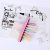 image:imageMr Pen Clear Pencil Pouch 9 x 688 3 Pack Durable TPU Material  Large WaterResistant Pencil Bags with Smooth Zipper Multipurpose Clear Pouch for Stationery School OfficePink Shades
