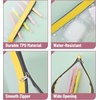 image:imageMr Pen Clear Pencil Pouch 9 x 688 3 Pack Durable TPU Material  Large WaterResistant Pencil Bags with Smooth Zipper Multipurpose Clear Pouch for Stationery School OfficeSunset