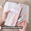 image:imageMr Pen Clear Pencil Pouch 9 x 688 3 Pack Durable TPU Material  Large WaterResistant Pencil Bags with Smooth Zipper Multipurpose Clear Pouch for Stationery School OfficeEarth Tone
