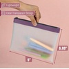 image:imageMr Pen Clear Pencil Pouch 9 x 688 3 Pack Durable TPU Material  Large WaterResistant Pencil Bags with Smooth Zipper Multipurpose Clear Pouch for Stationery School OfficeVintage Harmony