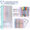 image:imageMr Pen Clear Pencil Pouch 9 x 688 3 Pack Durable TPU Material  Large WaterResistant Pencil Bags with Smooth Zipper Multipurpose Clear Pouch for Stationery School OfficeVivid Earth