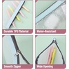 image:imageMr Pen Clear Pencil Pouch 9 x 688 3 Pack Durable TPU Material  Large WaterResistant Pencil Bags with Smooth Zipper Multipurpose Clear Pouch for Stationery School OfficeSoft Pastel