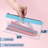 image:imageMr Pen Clear Pencil Pouch 9 x 688 3 Pack Durable TPU Material  Large WaterResistant Pencil Bags with Smooth Zipper Multipurpose Clear Pouch for Stationery School OfficeVivid Earth