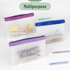 image:imageMr Pen Clear Pencil Pouch 9 x 688 3 Pack Durable TPU Material  Large WaterResistant Pencil Bags with Smooth Zipper Multipurpose Clear Pouch for Stationery School OfficeLavender Dreams