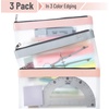 image:imageMr Pen Clear Pencil Pouch 9 x 688 3 Pack Durable TPU Material  Large WaterResistant Pencil Bags with Smooth Zipper Multipurpose Clear Pouch for Stationery School OfficeEarth Tone
