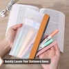 image:imageMr Pen Clear Pencil Pouch 9 x 688 3 Pack Durable TPU Material  Large WaterResistant Pencil Bags with Smooth Zipper Multipurpose Clear Pouch for Stationery School OfficeEarthy