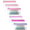 image:imageMr Pen Clear Pencil Pouch 9 x 688 3 Pack Durable TPU Material  Large WaterResistant Pencil Bags with Smooth Zipper Multipurpose Clear Pouch for Stationery School OfficePink Shades