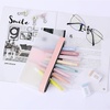 image:imageMr Pen Clear Pencil Pouch 9 x 688 3 Pack Durable TPU Material  Large WaterResistant Pencil Bags with Smooth Zipper Multipurpose Clear Pouch for Stationery School OfficeEarth Tone
