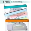 image:imageMr Pen Clear Pencil Pouch 9 x 688 3 Pack Durable TPU Material  Large WaterResistant Pencil Bags with Smooth Zipper Multipurpose Clear Pouch for Stationery School OfficeLime Vibe