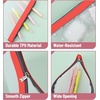 image:imageMr Pen Clear Pencil Pouch 9 x 688 3 Pack Durable TPU Material  Large WaterResistant Pencil Bags with Smooth Zipper Multipurpose Clear Pouch for Stationery School OfficeDeep Sunshine