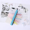 image:imageMr Pen Clear Pencil Pouch 9 x 688 3 Pack Durable TPU Material  Large WaterResistant Pencil Bags with Smooth Zipper Multipurpose Clear Pouch for Stationery School OfficeBlue Shades