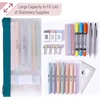 image:imageMr Pen Clear Pencil Pouch 9 x 688 3 Pack Durable TPU Material  Large WaterResistant Pencil Bags with Smooth Zipper Multipurpose Clear Pouch for Stationery School OfficeDeep Sunshine