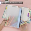 image:imageMr Pen Clear Pencil Pouch 9 x 688 3 Pack Durable TPU Material  Large WaterResistant Pencil Bags with Smooth Zipper Multipurpose Clear Pouch for Stationery School OfficeBlue Shades