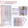 image:imageMr Pen Clear Pencil Pouch 9 x 688 3 Pack Durable TPU Material  Large WaterResistant Pencil Bags with Smooth Zipper Multipurpose Clear Pouch for Stationery School OfficeDusty Rose