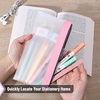 image:imageMr Pen Clear Pencil Pouch 9 x 688 3 Pack Durable TPU Material  Large WaterResistant Pencil Bags with Smooth Zipper Multipurpose Clear Pouch for Stationery School OfficePink Shades