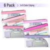 image:imageMr Pen Clear Pencil Pouch 9 x 688 3 Pack Durable TPU Material  Large WaterResistant Pencil Bags with Smooth Zipper Multipurpose Clear Pouch for Stationery School OfficePink Shades