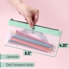 image:imageMr Pen Clear Pencil Pouch 9 x 688 3 Pack Durable TPU Material  Large WaterResistant Pencil Bags with Smooth Zipper Multipurpose Clear Pouch for Stationery School OfficePastel