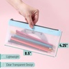 image:imageMr Pen Clear Pencil Pouch 9 x 688 3 Pack Durable TPU Material  Large WaterResistant Pencil Bags with Smooth Zipper Multipurpose Clear Pouch for Stationery School OfficeLime Vibe