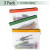 image:imageMr Pen Clear Pencil Pouch 9 x 688 3 Pack Durable TPU Material  Large WaterResistant Pencil Bags with Smooth Zipper Multipurpose Clear Pouch for Stationery School OfficeBright Mix