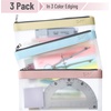 image:imageMr Pen Clear Pencil Pouch 9 x 688 3 Pack Durable TPU Material  Large WaterResistant Pencil Bags with Smooth Zipper Multipurpose Clear Pouch for Stationery School OfficeSoft Pastel