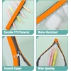 image:imageMr Pen Clear Pencil Pouch 9 x 688 3 Pack Durable TPU Material  Large WaterResistant Pencil Bags with Smooth Zipper Multipurpose Clear Pouch for Stationery School OfficeLime Vibe