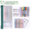 image:imageMr Pen Clear Pencil Pouch 9 x 688 3 Pack Durable TPU Material  Large WaterResistant Pencil Bags with Smooth Zipper Multipurpose Clear Pouch for Stationery School OfficeNatural Glow