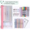 image:imageMr Pen Clear Pencil Pouch 9 x 688 3 Pack Durable TPU Material  Large WaterResistant Pencil Bags with Smooth Zipper Multipurpose Clear Pouch for Stationery School OfficePastel