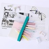 image:imageMr Pen Clear Pencil Pouch 9 x 688 3 Pack Durable TPU Material  Large WaterResistant Pencil Bags with Smooth Zipper Multipurpose Clear Pouch for Stationery School OfficeLime Vibe