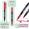 image:imageMr Pen Dual Tip Permanent Markers 24 Pack 12 Colors Fine amp Ultra Fine Tips Assorted Colors Ideal for Writing Drawing Arts amp Crafts Office SuppliesVibrant