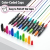 image:imageMr Pen Dual Tip Permanent Markers 24 Pack 12 Colors Fine amp Ultra Fine Tips Assorted Colors Ideal for Writing Drawing Arts amp Crafts Office SuppliesVibrant