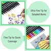 image:imageMr Pen Dual Tip Permanent Markers 24 Pack 12 Colors Fine amp Ultra Fine Tips Assorted Colors Ideal for Writing Drawing Arts amp Crafts Office SuppliesVibrant