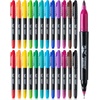 image:imageMr Pen Dual Tip Permanent Markers 24 Pack 12 Colors Fine amp Ultra Fine Tips Assorted Colors Ideal for Writing Drawing Arts amp Crafts Office SuppliesVibrant