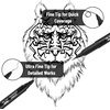 image:imageMr Pen Dual Tip Permanent Markers 24 Pack 12 Colors Fine amp Ultra Fine Tips Assorted Colors Ideal for Writing Drawing Arts amp Crafts Office SuppliesBlack