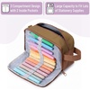 image:imageMr Pen High Capacity Pencil Case Large Pencil Pouch with 3 Compartments and 2 Pockets Large Pencil Bag with Smooth Zipper Cute Pencil Case Pouch Organizer School Supplies for TeensBrown
