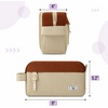 image:imageMr Pen High Capacity Pencil Case Large Pencil Pouch with 3 Compartments and 2 Pockets Large Pencil Bag with Smooth Zipper Cute Pencil Case Pouch Organizer School Supplies for TeensBeige  Brown