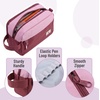 image:imageMr Pen High Capacity Pencil Case Large Pencil Pouch with 3 Compartments and 2 Pockets Large Pencil Bag with Smooth Zipper Cute Pencil Case Pouch Organizer School Supplies for TeensWine